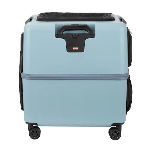 ペットキャリー ペットカート ティーアンドエス PET CARRY PeTiCO 3001-L グレー 中型犬 電車 通院 犬 猫 _4