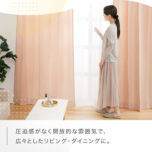 �y���[�X�J�[�e���Z�b�g�z�J�[�e�� 4���g �h���[�v�J�[�e�� ���[�X�J�[�e�� ��Ռ� ��100cm�~��200cm ���C�g�O���[_5