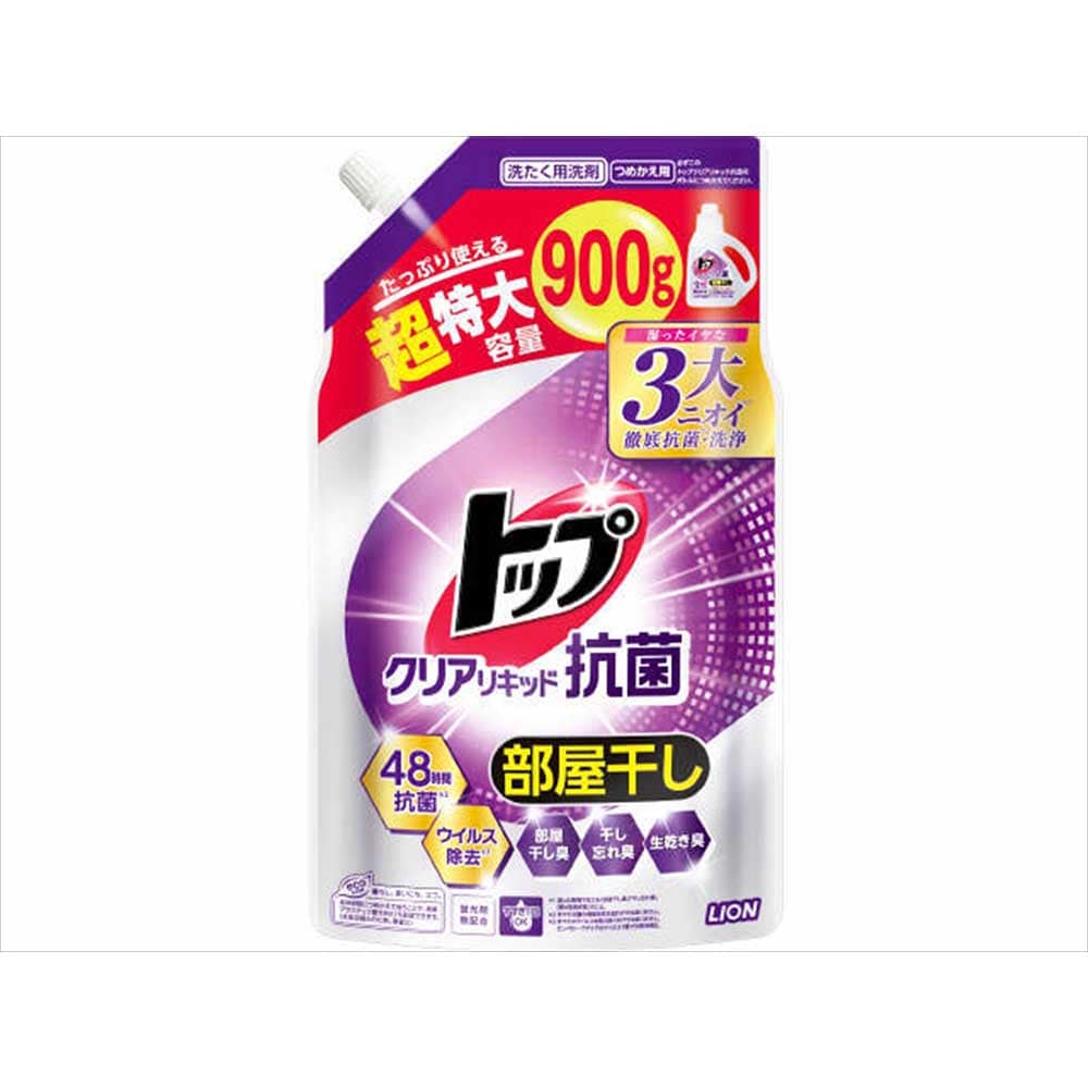 ライオン 【5個セット】トップ クリアリキッド 抗菌 つめかえ用