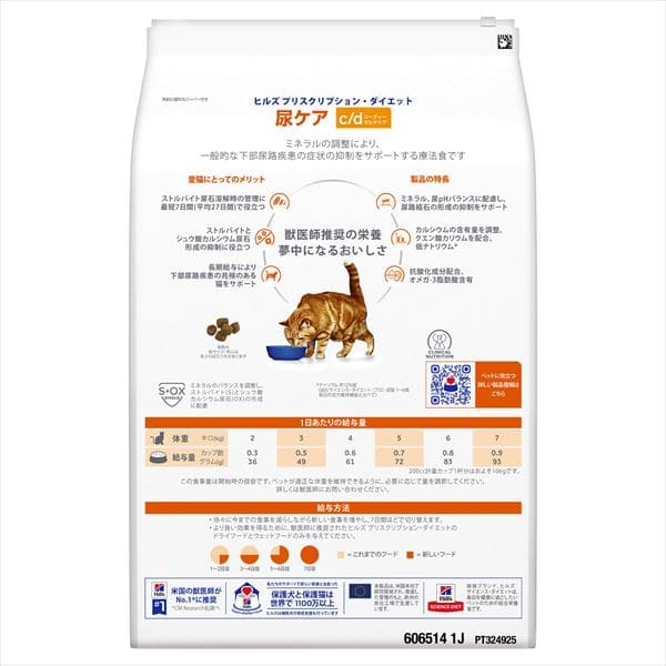 ヒルズ 特別療法食 猫用 尿ケア c/d マルチケア フィッシュ入り 4kg