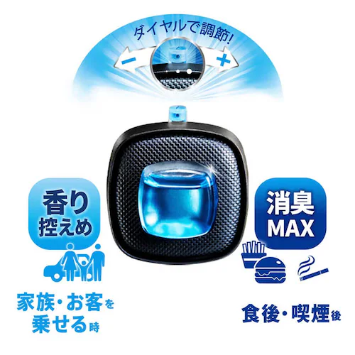 【3個セット】P&G ファブリーズ クルマ イージークリップ4個パック 消臭剤 フレッシュシャボン_2