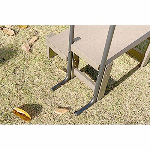 旭興進 人工木手すり付き2段ステップ アッシュブラウン aks39880【代引き不可】_6