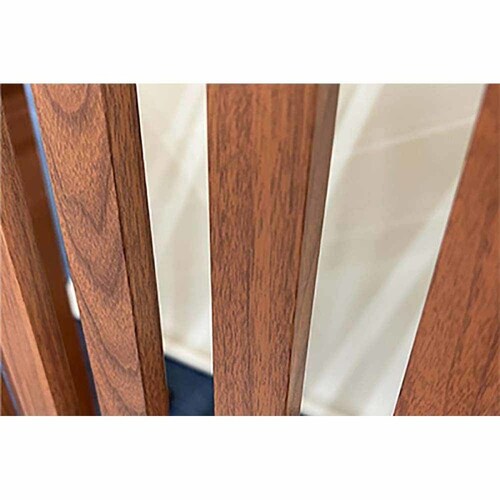 旭興進 木目調 出格子風 人工木アルミ室外機カバー1080 チェリー aks-40541【代引き不可】_6