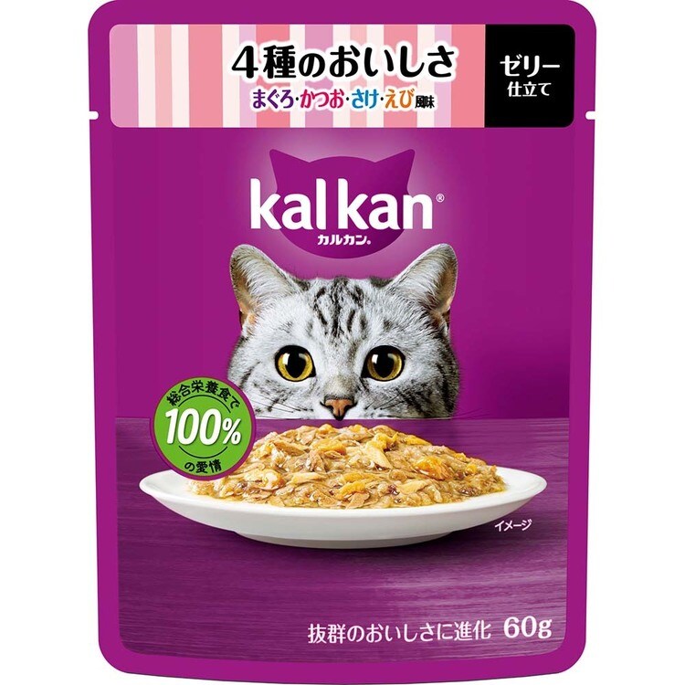 カルカン パウチ 2種のセレクション 4種のおいしさ まぐろ・たい・白身