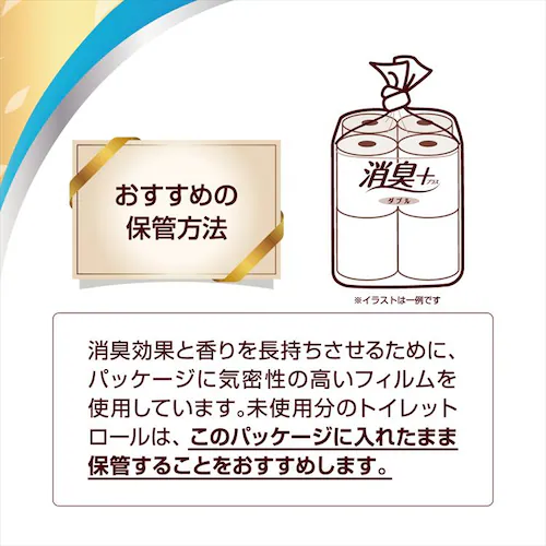 エリエール 消臭プラストイレットコンパクト 1.5倍8ロール ダブル フレッシュクリアの香り_6