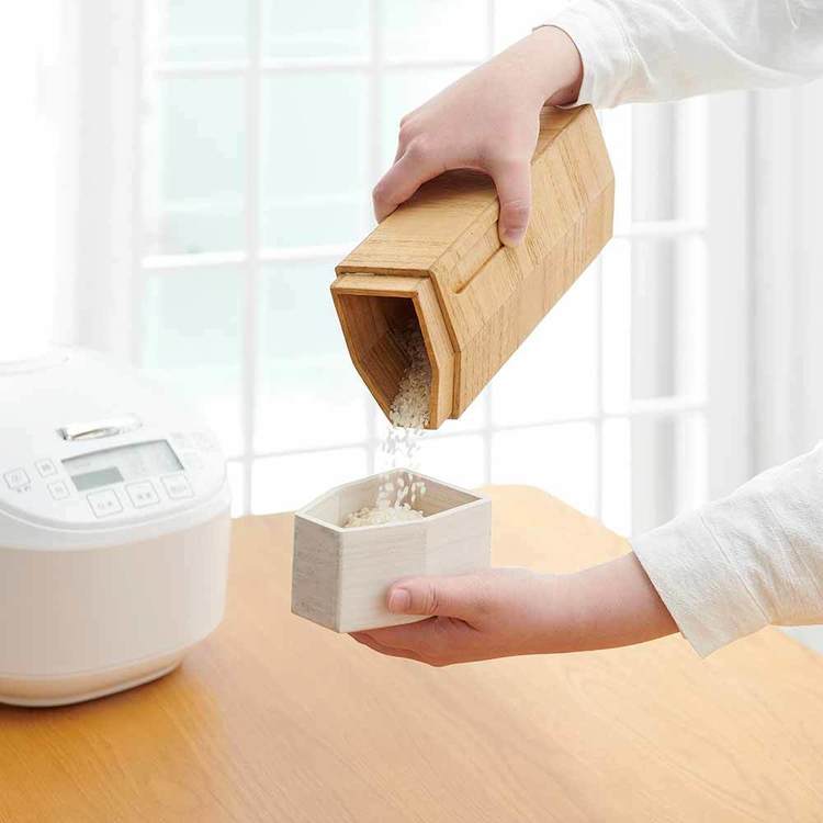 オスマック 米びつ 1kg 計量付き KIRISAI 桐の冷蔵こめ櫃 OSPO-1