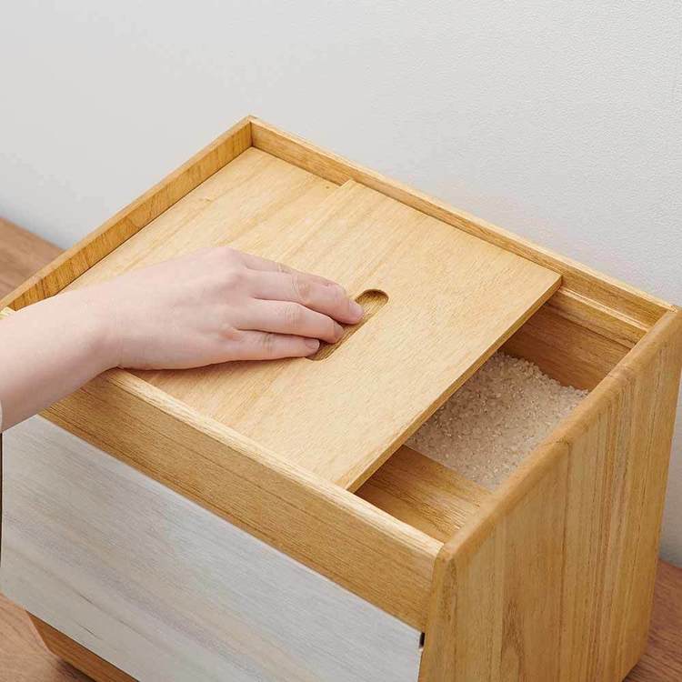 オスマック 米びつ 10kg 計量付き KIRISAI 桐のこめ櫃 OSPO-10 7288275