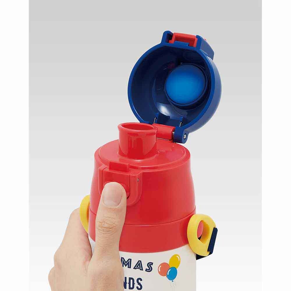 水筒 子供 ステンレス製2WAYボトル 直飲み470ml コップ 430ml SKDC4