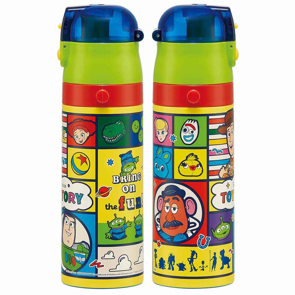 水筒 子供 ステンレス製2WAYボトル 直飲み470ml コップ 430ml SKDC4