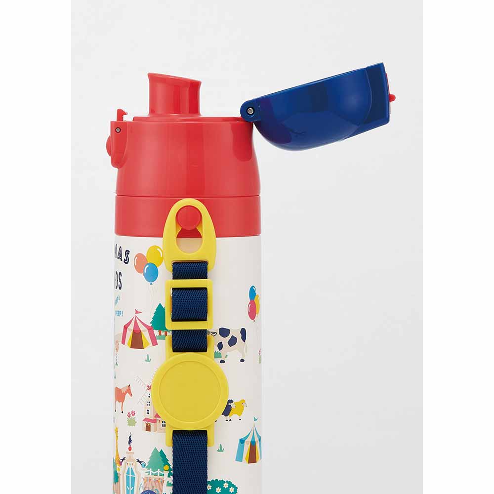 水筒 子供 ステンレス製2WAYボトル 直飲み470ml コップ 430ml SKDC4