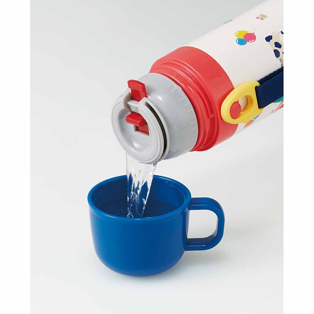 水筒 子供 ステンレス製2WAYボトル 直飲み470ml コップ 430ml SKDC4