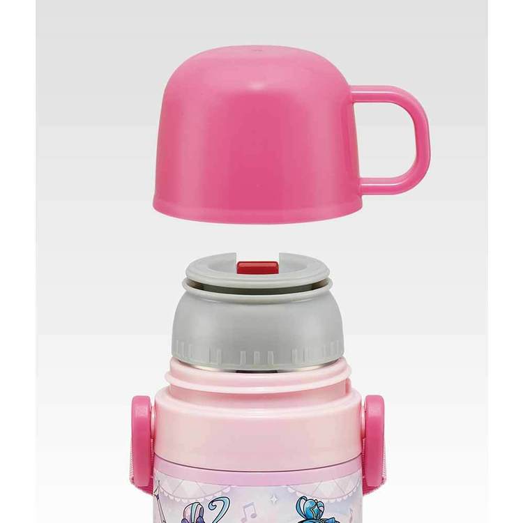 水筒 子供 お子様向けステンレス2WAYボトル ストロー 400ml コップ