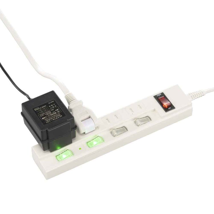 オーム電機 節電タップ多機能 4口 5m HS-TPKV45W-22 7290640│アイリス