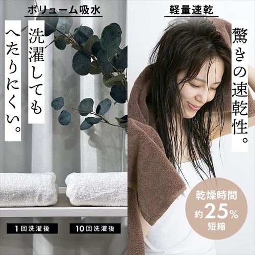 初回購入限定30％OFFクーポン！／軽量速乾 フェイスタオル 5枚セット