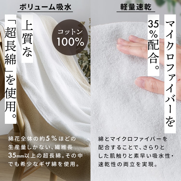 軽量速乾 フェイスタオル 1枚 チャコール 7291865 │アイリスオーヤマ