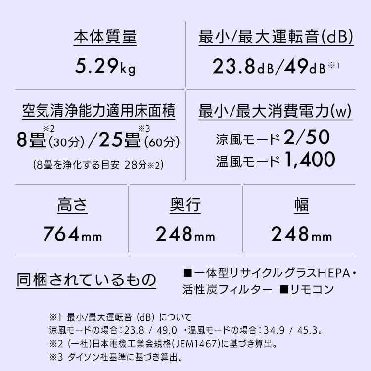 dyson Purifier Hot + Cool Gen1 454864-01 【プラザセレクト