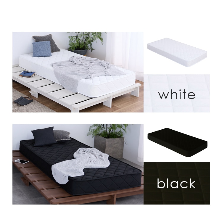 ステージベッド ポケットコイルマットレス セット S ナチュラル