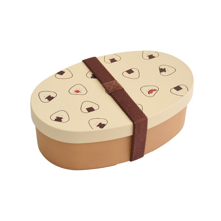 ぎゅっとおにぎりさん 抗菌ランチBOX 47126. ベージュ 7292827