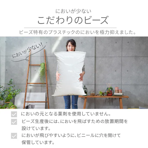 ビーンズMAX 補充用ビーズ 1000g ホワイト 【プラザセレクト】_6