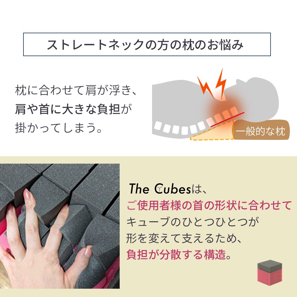 まくら 無重力枕 スタンダード S/高さ8cm 通気性 高反発 低反発 体圧