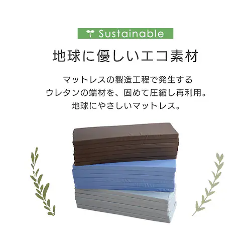 6つ折りマットレス グレー【時間指定不可】【プラザセレクト】【代引き不可】_9