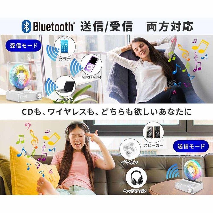 ダイニチ電子 縦型CDプレーヤー WVC-S001W ホワイト 7293301