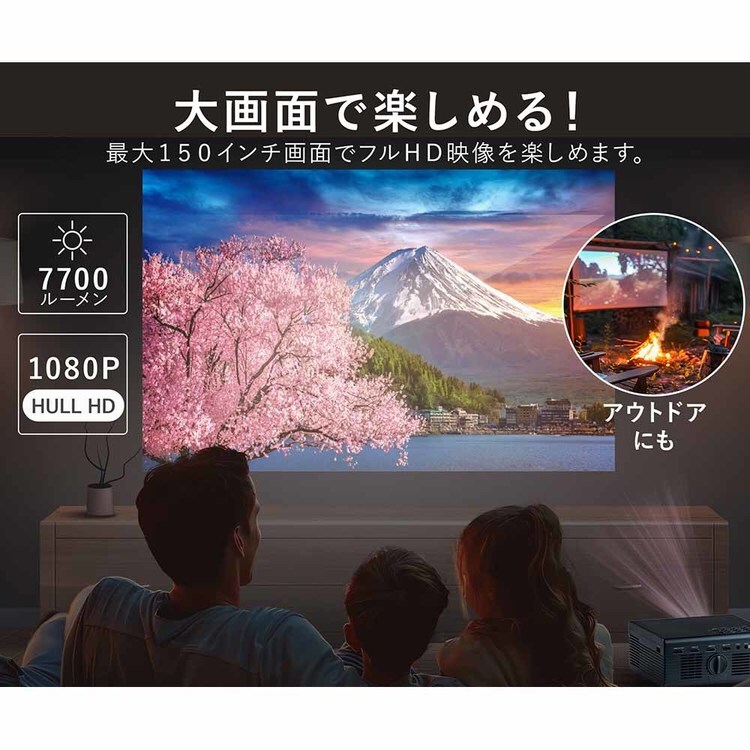 ダイニチ電子 コンパクトプロジェクター ブラック WPJ-S400 7293303 ダイニチ電子 コンパクトプロジェクター ブラック WPJ-S400 7293303