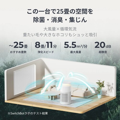 SwitchBot SwitchBot 空気清浄機 W5302300 【プラザセレクト】_5
