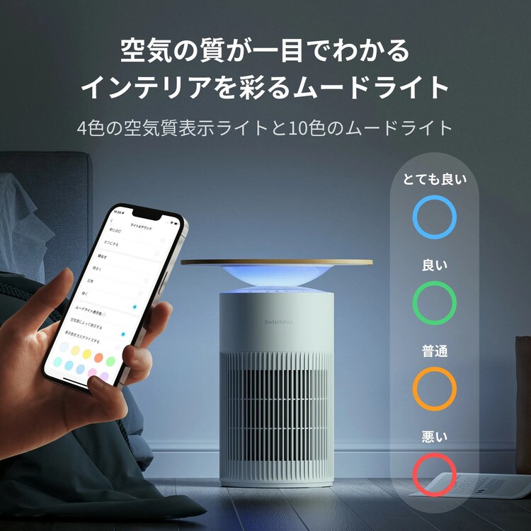 【美品】SwitchBot 空気清浄機 送料無料 匿名配送 生活スペース確保できすぎ。SwitchBotの「1台4役」空気清浄機が過去最