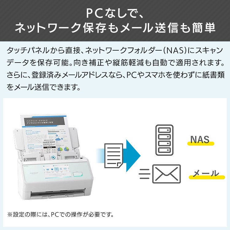 PFU ScanSnap iX2500 FI-IX2500W 白 7293578 │アイリスオーヤマ公式