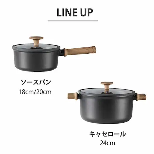 カローテ 片手鍋 ソースパン 18cm IH ガス火対応 ガラス蓋付 ブラック NM-5107 NM-5107 片手鍋ソースパン18cm【プラザセレクト】_3