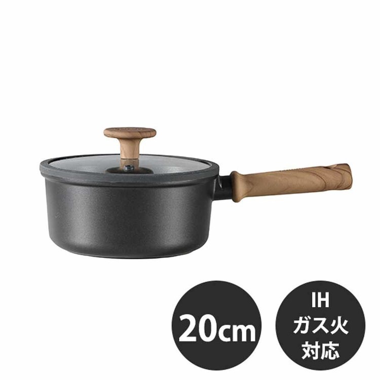 LIV PLUS CAROTE(カローテ) 片手鍋 ソースパン 18cm IH ガス火対応