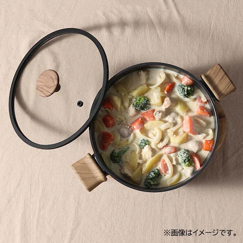 カローテ 片手鍋 ソースパン 18cm IH ガス火対応 ガラス蓋付 ブラック NM-5107 NM-5107 片手鍋ソースパン18cm【プラザセレクト】_10