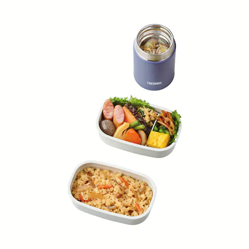 真空断熱 スープランチセット グレーネイビー JEH-800 GNV グレーネイビー【プラザセレクト】_6