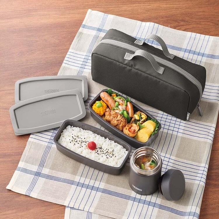 真空断熱 スープランチセット ブラックグレー ブラックグレー JEH-1000