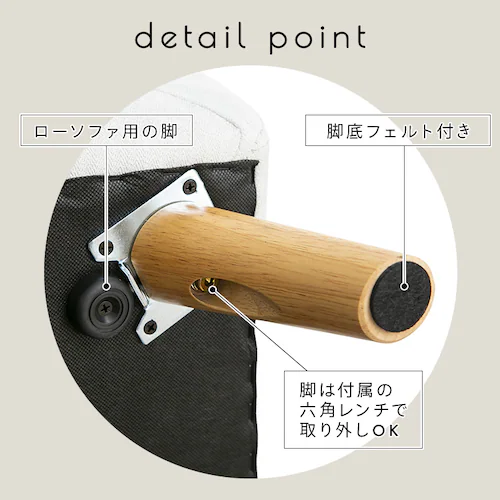 ソファ 2人掛け コンパクト ヴェリナ2P-IV アイボリー【プラザセレクト】_10