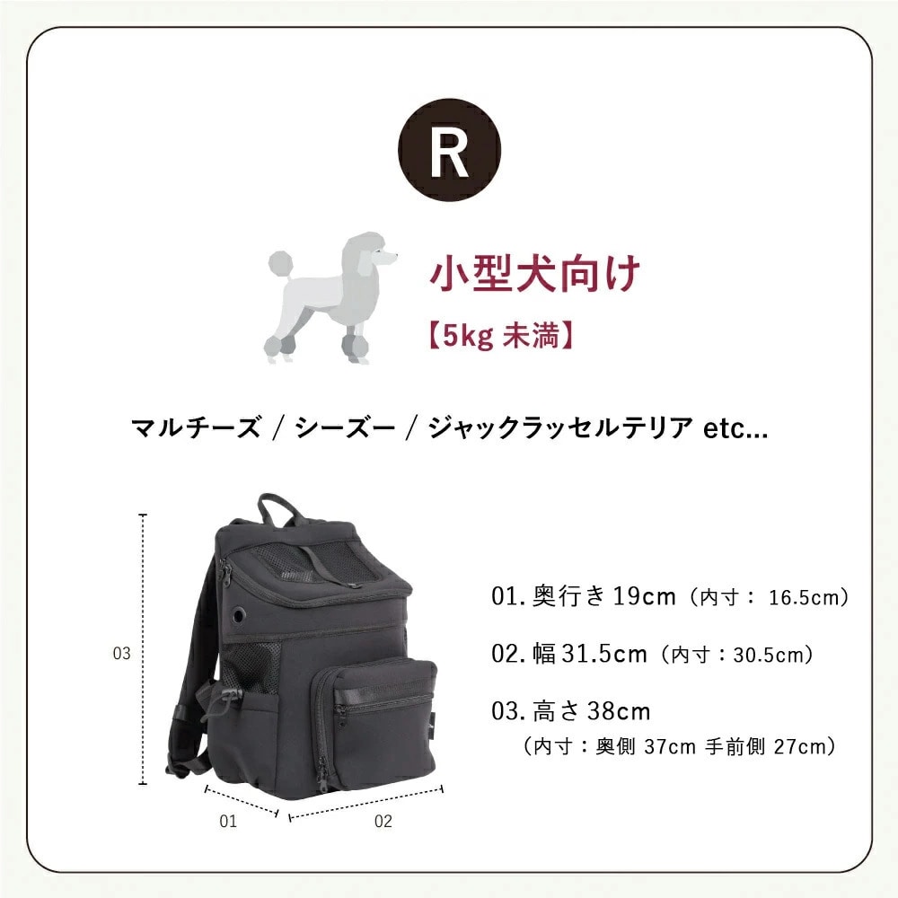 CITYDOG ペットリュック ネオプレーンパックキャリー-R-アイスグレー
