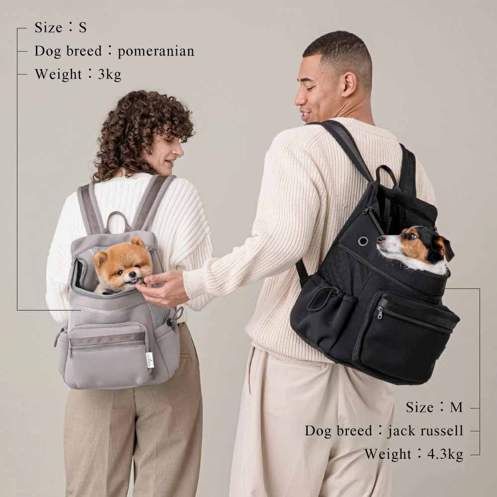 CITYDOG ペットリュック ネオプレーンパックキャリー-S- ブラック