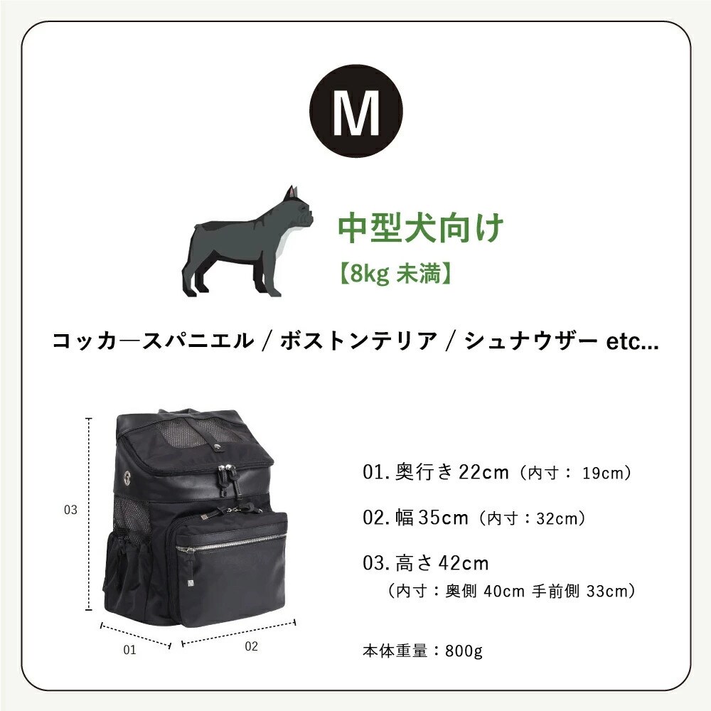 CITYDOG ペットリュック シティバックパックキャリー-S- オリーブ