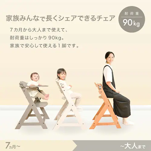 ステップアップWOODチェアテーブル付 3120205138 グレー【プラザセレクト】_13