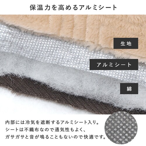 うす掛けこたつ布団 ビケ7560-BE ベージュ【時間指定不可】【代引不可】【同梱不可】【プラザセレクト】_3