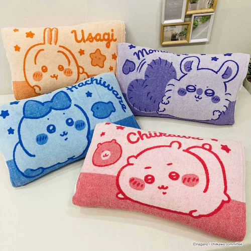 ちいかわ 枕のびのびピローケース タオル地 モモンガ【プラザセレクト】_2