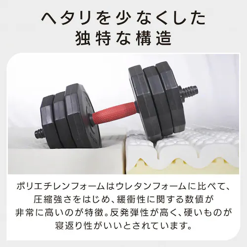 ロマンスエコー シングル マットレス 三つ折り 厚さ9cm 抗菌 防臭 JBAヘルスケア認定寝具_6