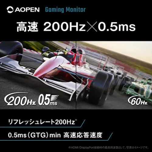 AOPEN ゲーミングモニター 27インチ Agile-Splendor IPS フルHD 非光沢 ブラック 27KG3X1bmipx _3