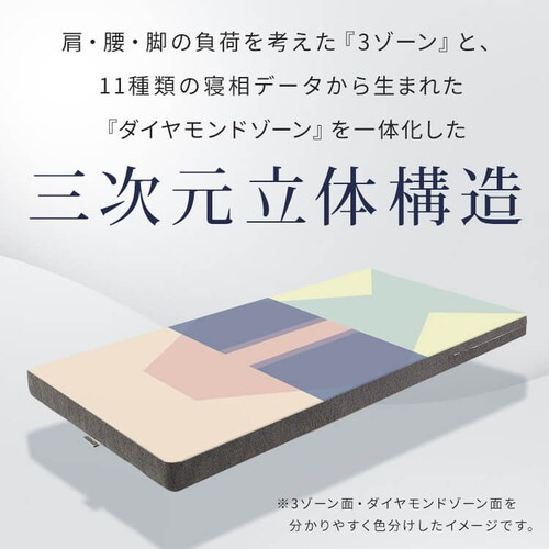 3D�_�C�������h�]�[��10�}�b�g���X �O���[ 23L-3DZ10-S _4