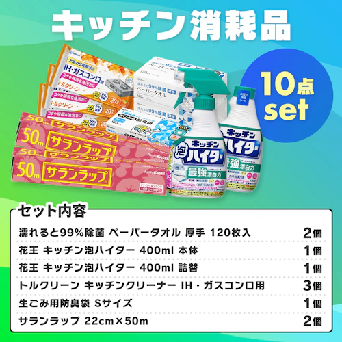 �L�b�`���|���Z�b�g�i�����ݗp�h�L�� S�T�C�Y 100�� �g���N���[�� �L�b�`���N���[�i�[ �L�b�`���A�n�C�^�[ �n���f�B�X�v���[ 400ml �߂��� �T�������b�v 22cm�~50�� �G����99�����ۃy�[�p�[�^�I�� 120�� ����j_2