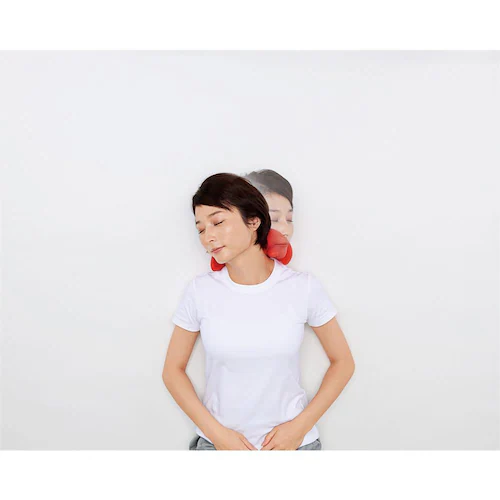 コジット マッサージ ツボ押し 肩こり 首ゆら スマホ対策ストレッチャー レッド_4