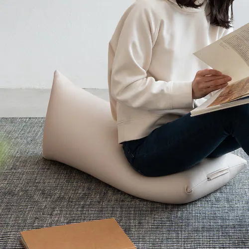 ハグボディピロービーズクッション BG-2460 ブラウン【プラザセレクト】_8