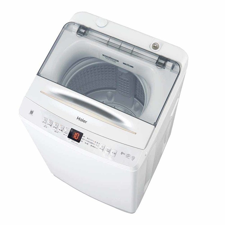 【決まりました】【⭐️全額返金保証⭐️】◇Haier ハイアール 全自動電気洗濯機 8kg JW-UD80A 2024年製 Haier 洗濯機 8kg インバーター JW-UD80A(W) ホワイト 7296508