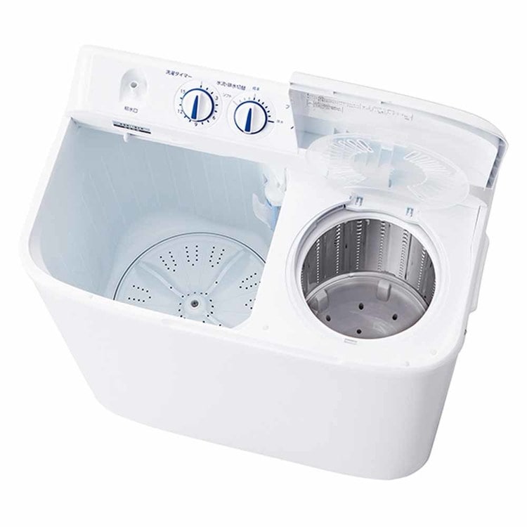 Haier 洗濯機 二槽式 5.5kg JW-W55G(W) ホワイト 7296510│アイリス